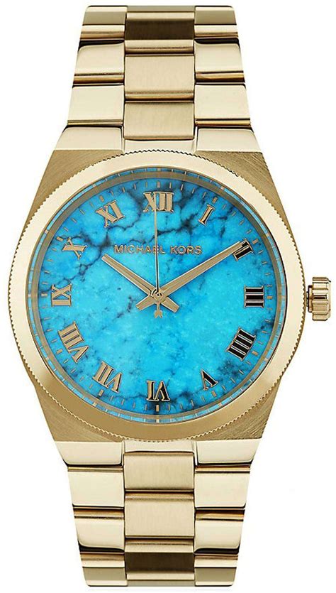 michael kors channing turquoise watch|mk runway watch.